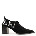 CHRISTINA - BLACK LACE-BACK BOOTIE