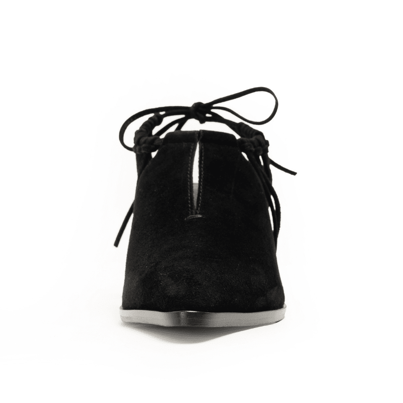 CHRISTINA - BLACK LACE-BACK BOOTIE
