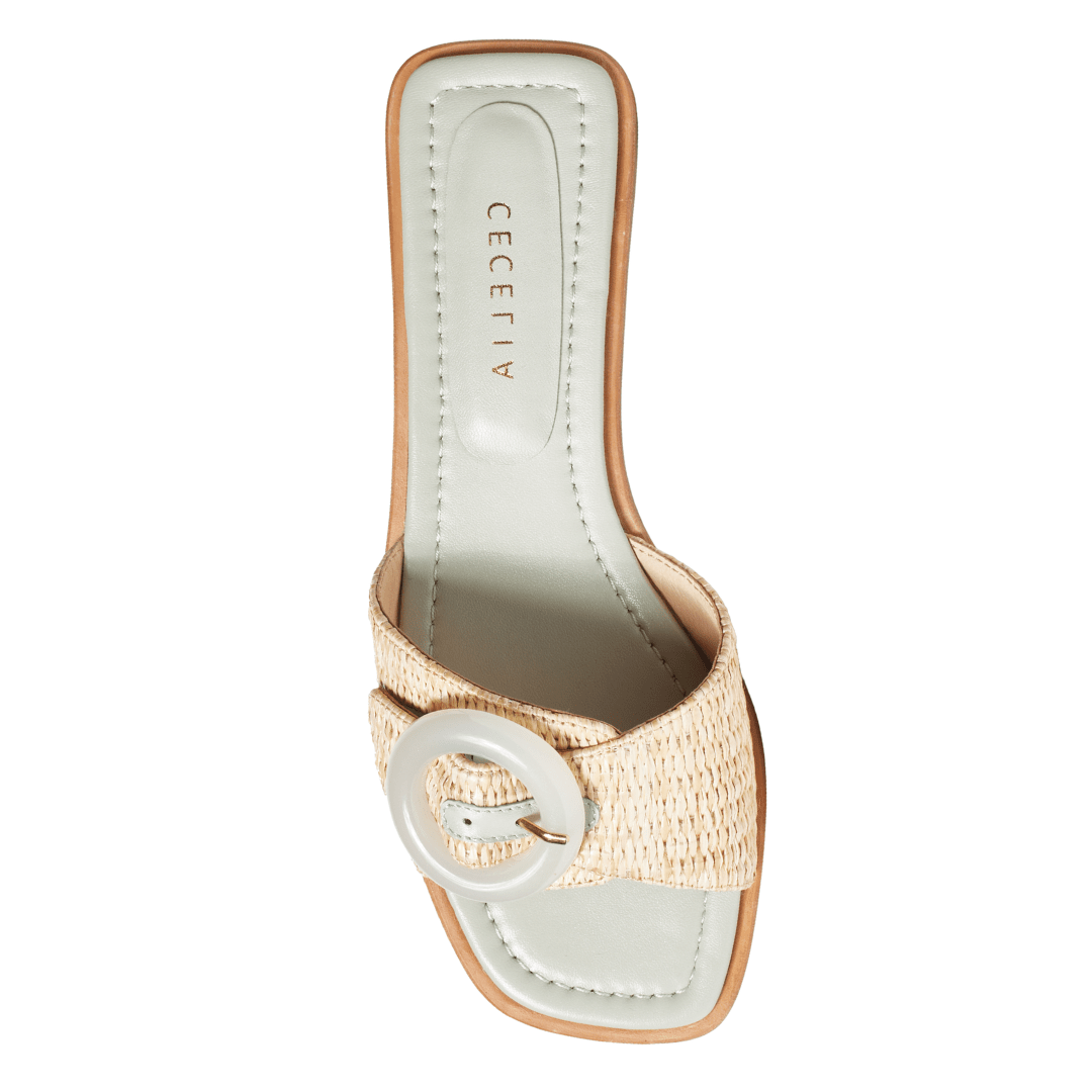 DIANE - Light Blue Buckle Sandals
