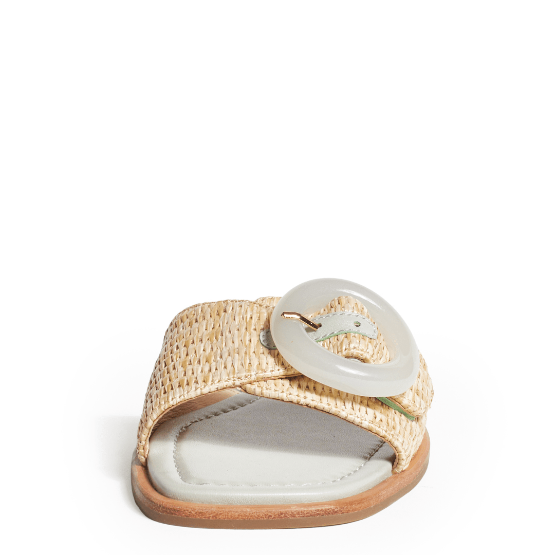 DIANE - Light Blue Buckle Sandals