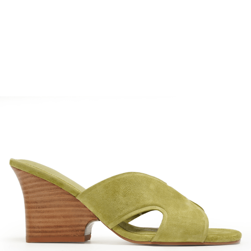 FAYE - EVERGREEN SUEDE SANDAL