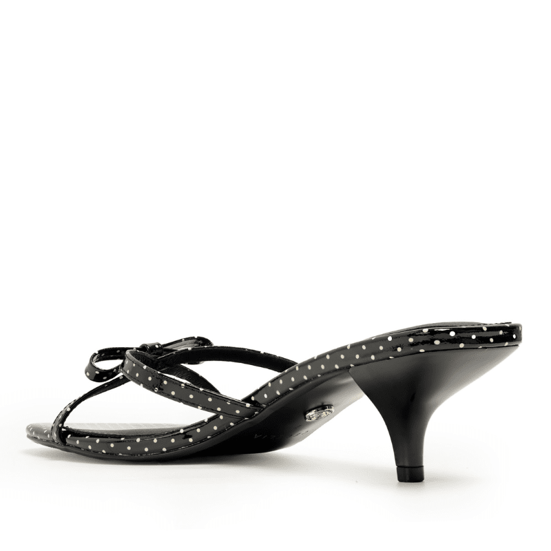 FERN - BLACK & WHITE DOT SANDAL