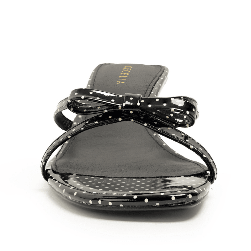 FERN - BLACK & WHITE DOT SANDAL