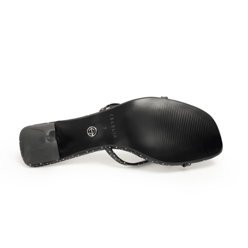 FERN - BLACK & WHITE DOT SANDAL