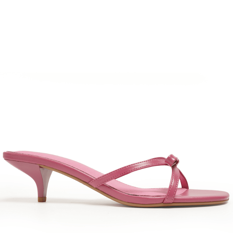 FERN - DARK PINK KITTEN HEEL