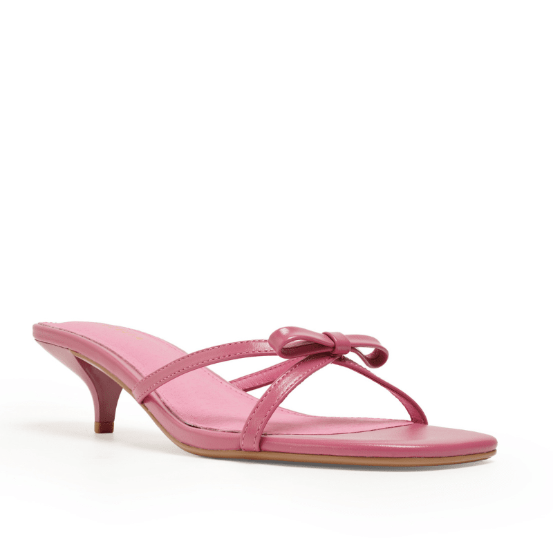 FERN - DARK PINK KITTEN HEEL