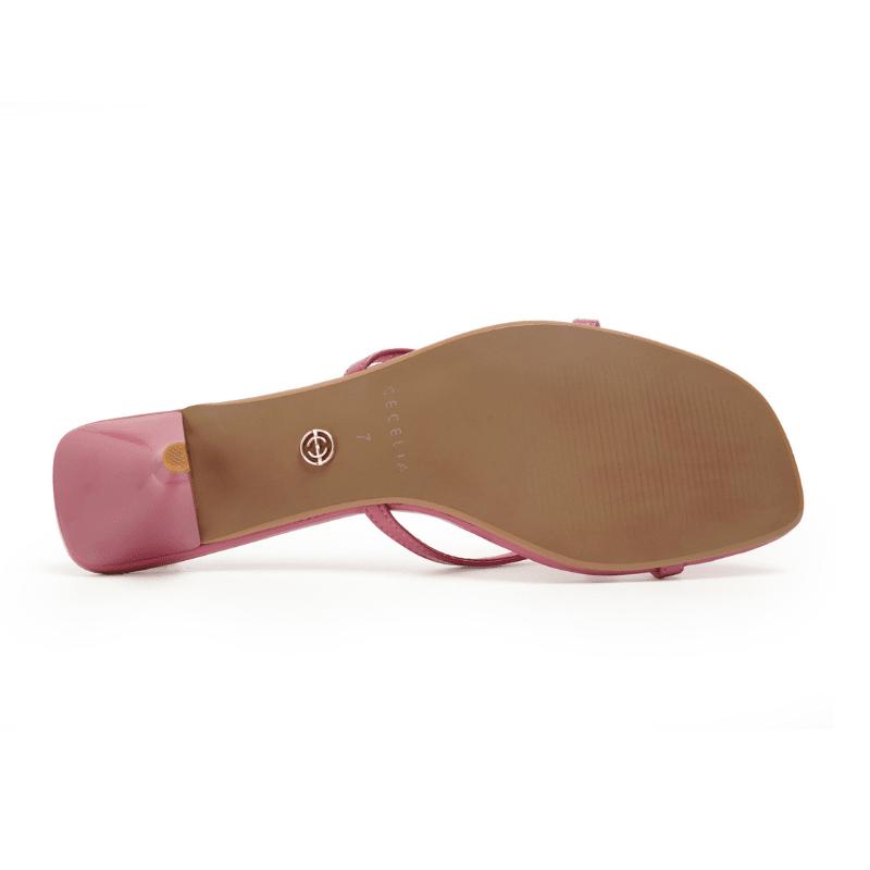 FERN - DARK PINK KITTEN HEEL