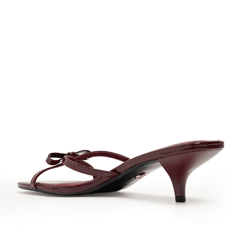 FERN - DARK RED PATENT HEEL