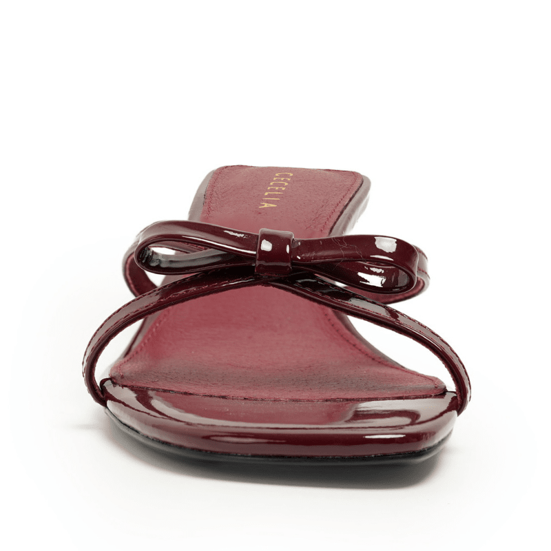 FERN - DARK RED PATENT HEEL