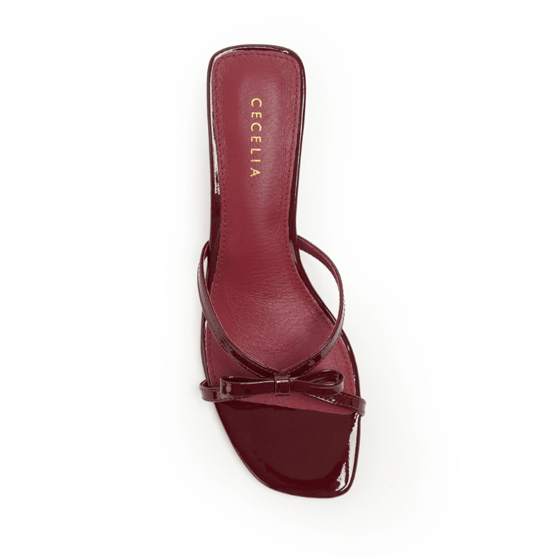 FERN - DARK RED PATENT HEEL