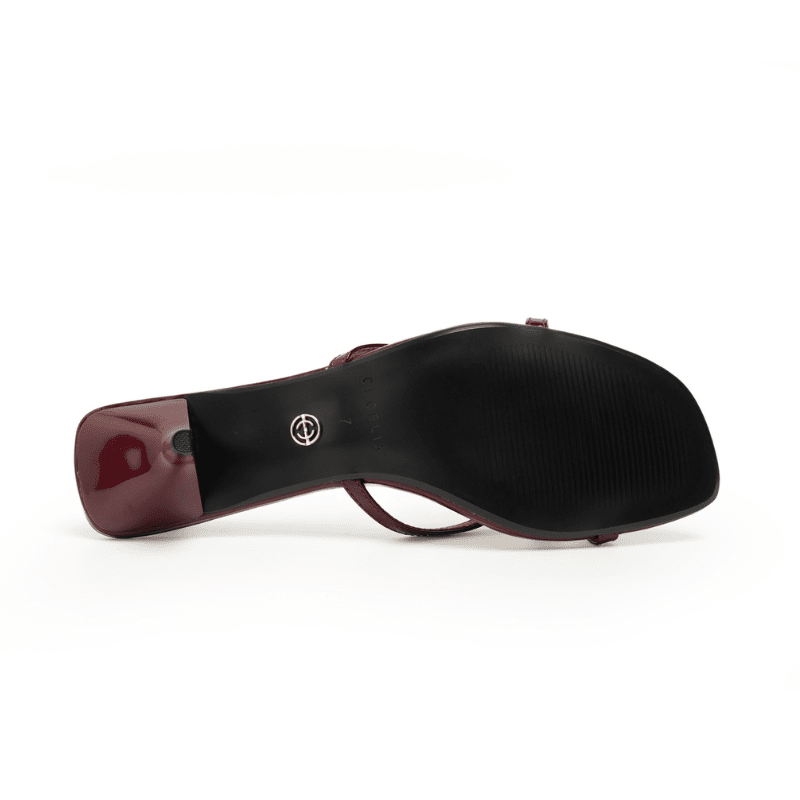 FERN - DARK RED PATENT HEEL