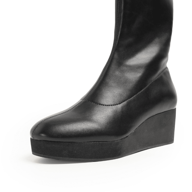 GUNTHER - BLACK WEDGE BOOT