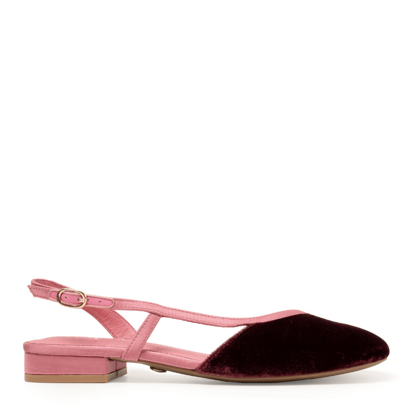 HEIDI - BURGUNDY PINK SLINGBACK