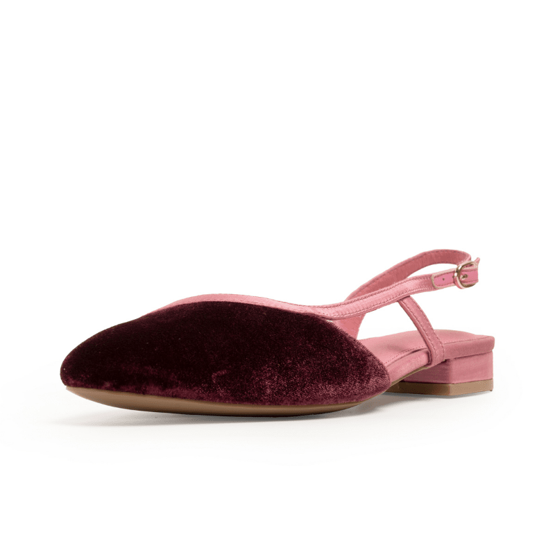 HEIDI - BURGUNDY PINK SLINGBACK