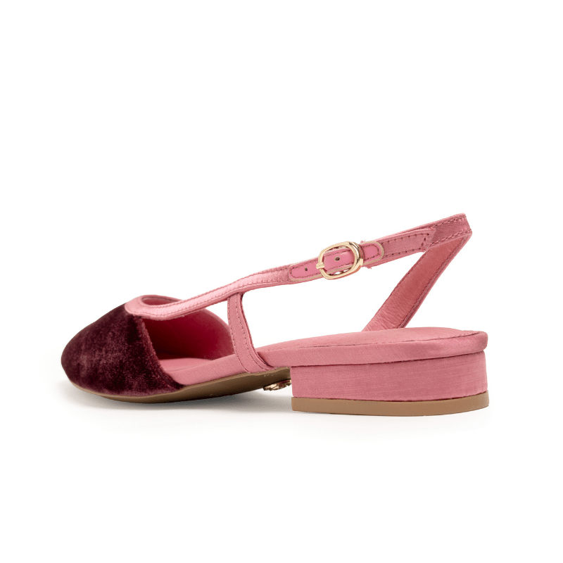 HEIDI - BURGUNDY PINK SLINGBACK
