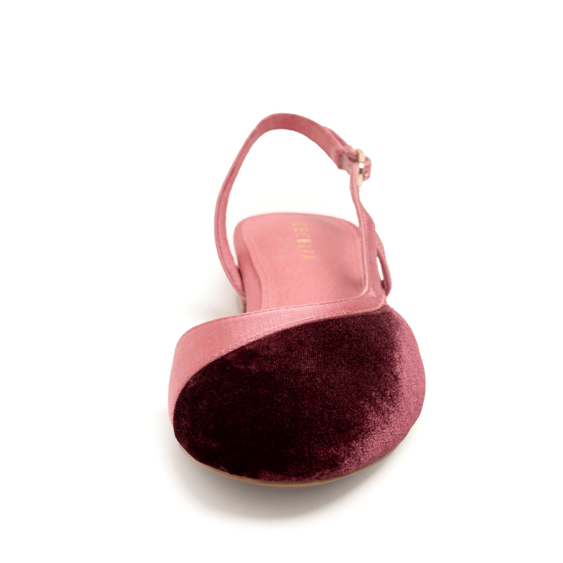 HEIDI - BURGUNDY PINK SLINGBACK