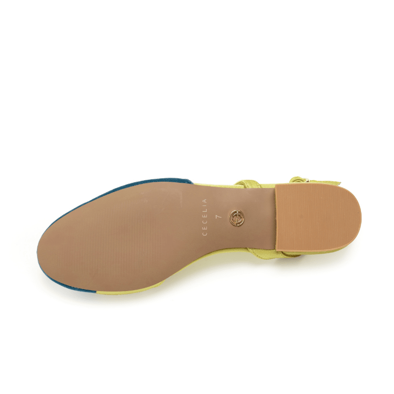 HEIDI - BLUE EVERGREEN SLINGBACK