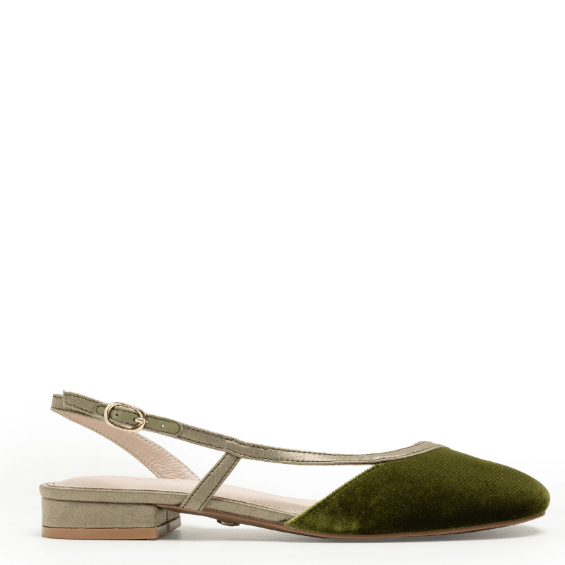 HEIDI - GREEN SLINGBACK