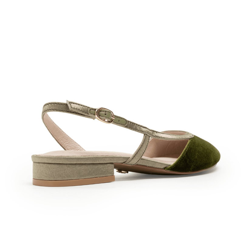 HEIDI - GREEN SLINGBACK