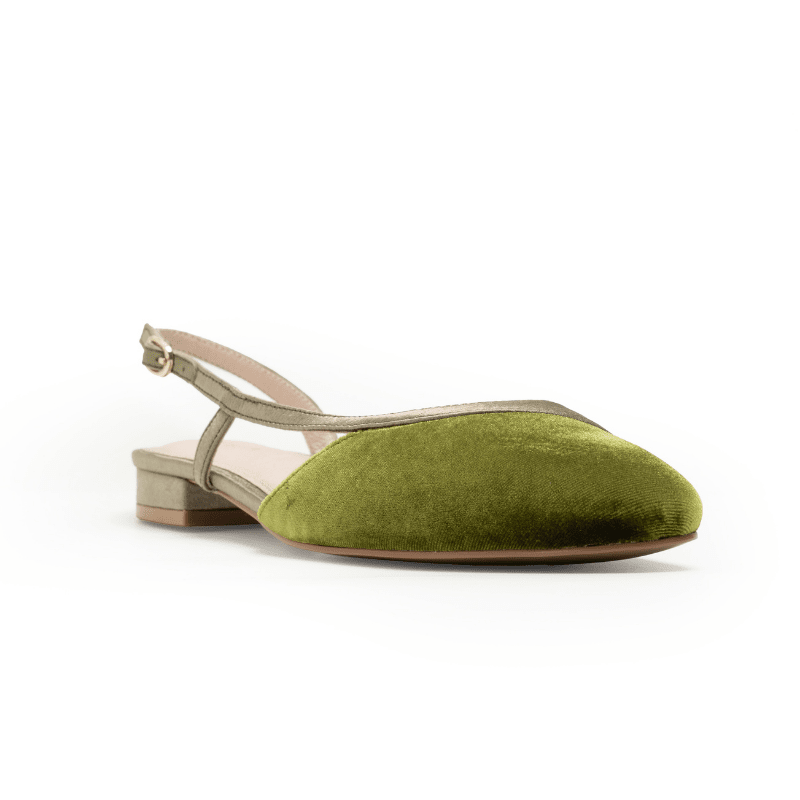 HEIDI - GREEN SLINGBACK