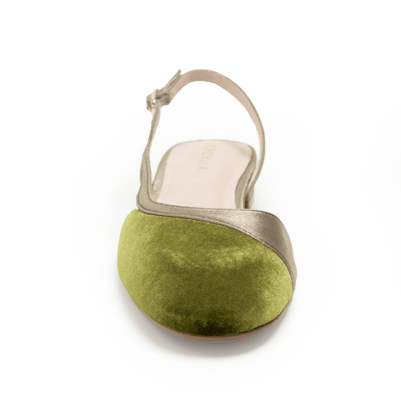 HEIDI - GREEN SLINGBACK
