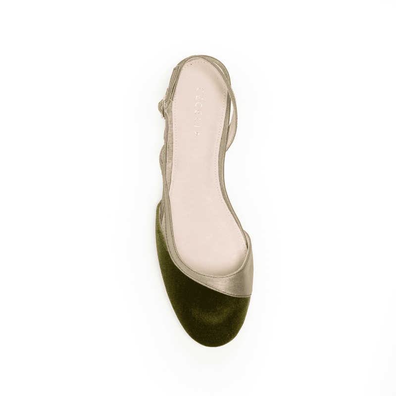 HEIDI - GREEN SLINGBACK