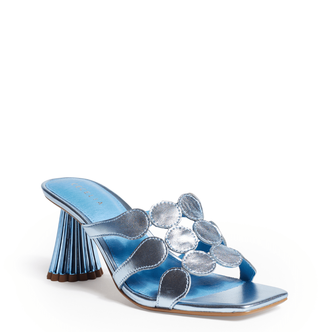 JESSICA - Blue Metallic Sandal