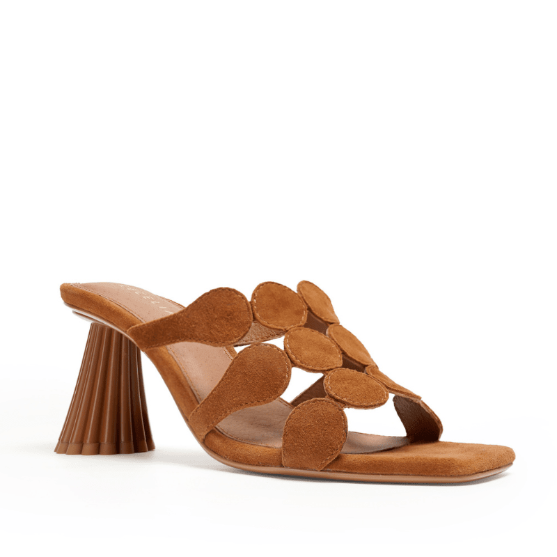 JESSICA - COGNAC SUEDE SANDAL