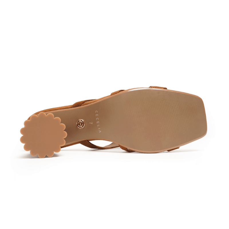JESSICA - COGNAC SUEDE SANDAL