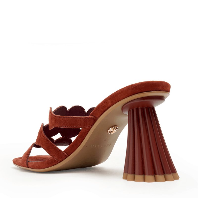 JESSICA - WINE SUEDE SANDAL