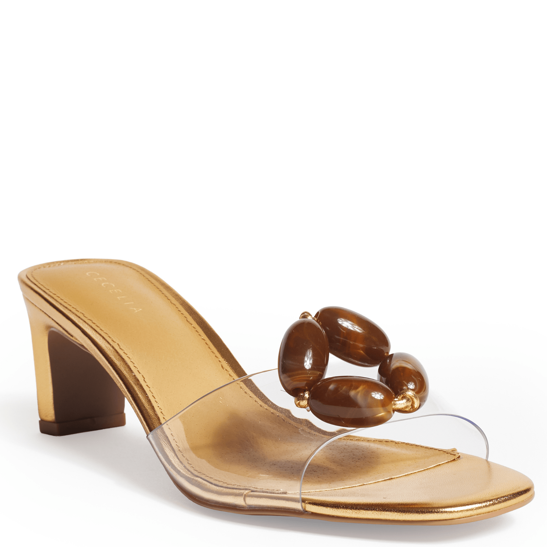JESSY - Gold and Brown Sandal