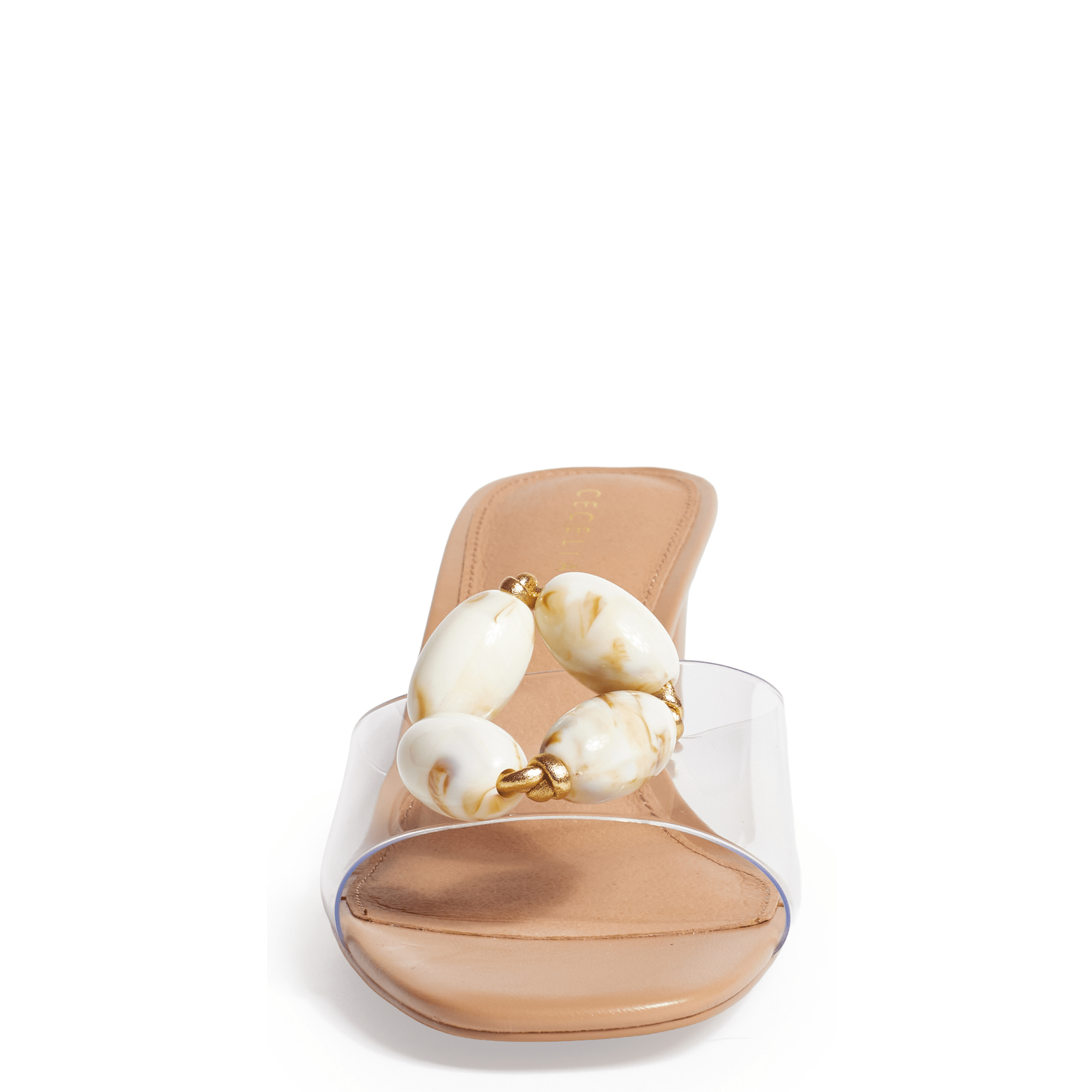 JESSY - Tea and White Slide Sandal