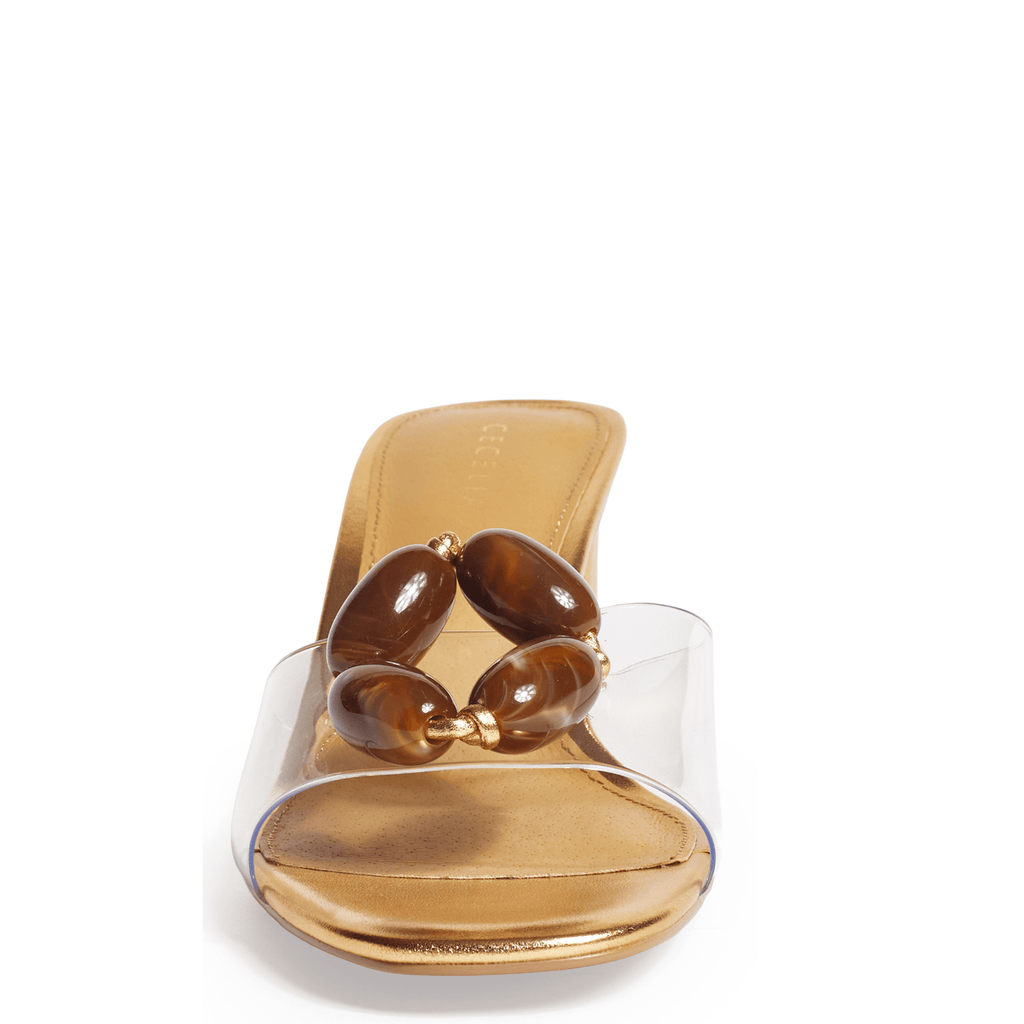 JESSY - Gold and Brown Sandal