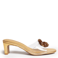JESSY - Gold and Brown Sandal