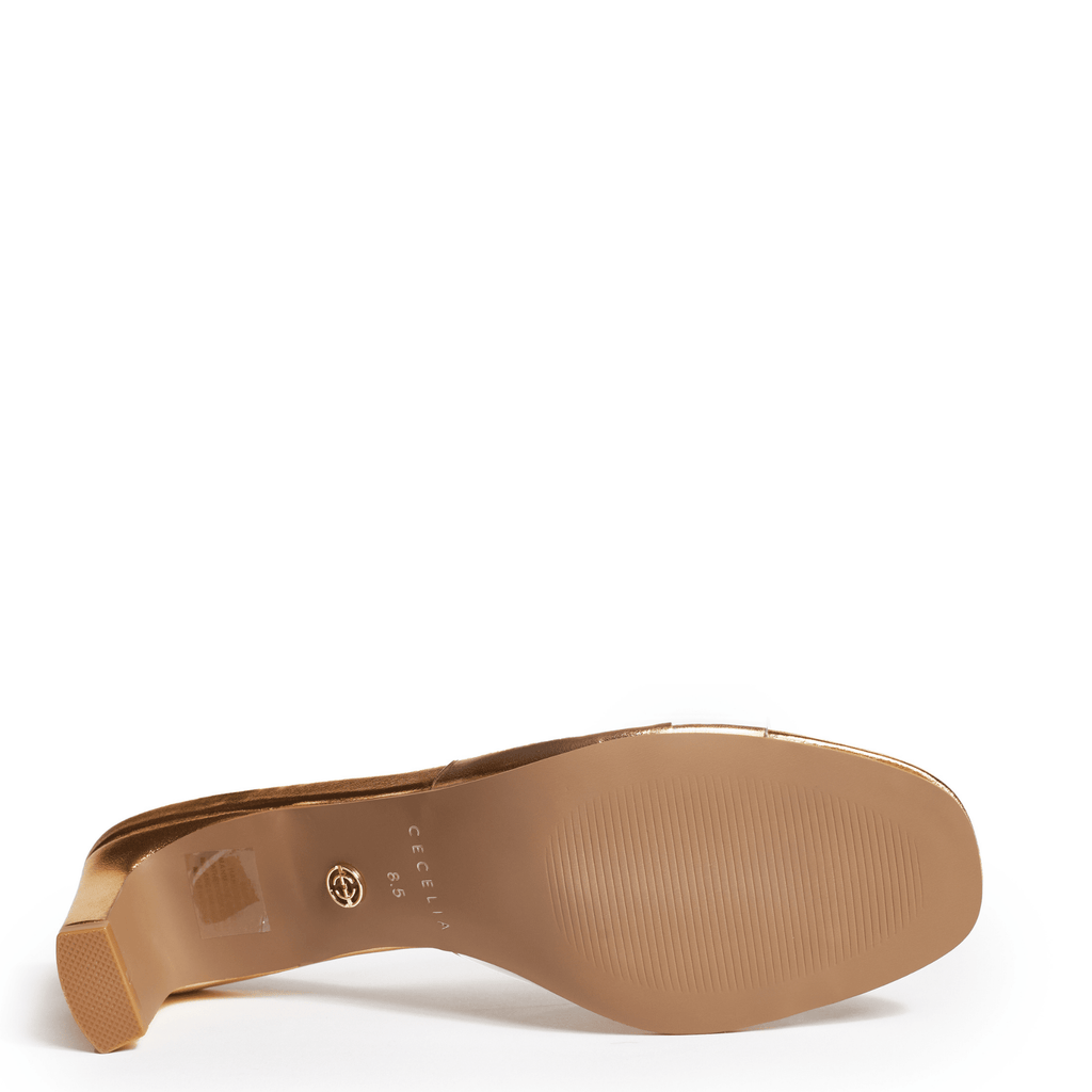JESSY - Gold and Brown Sandal