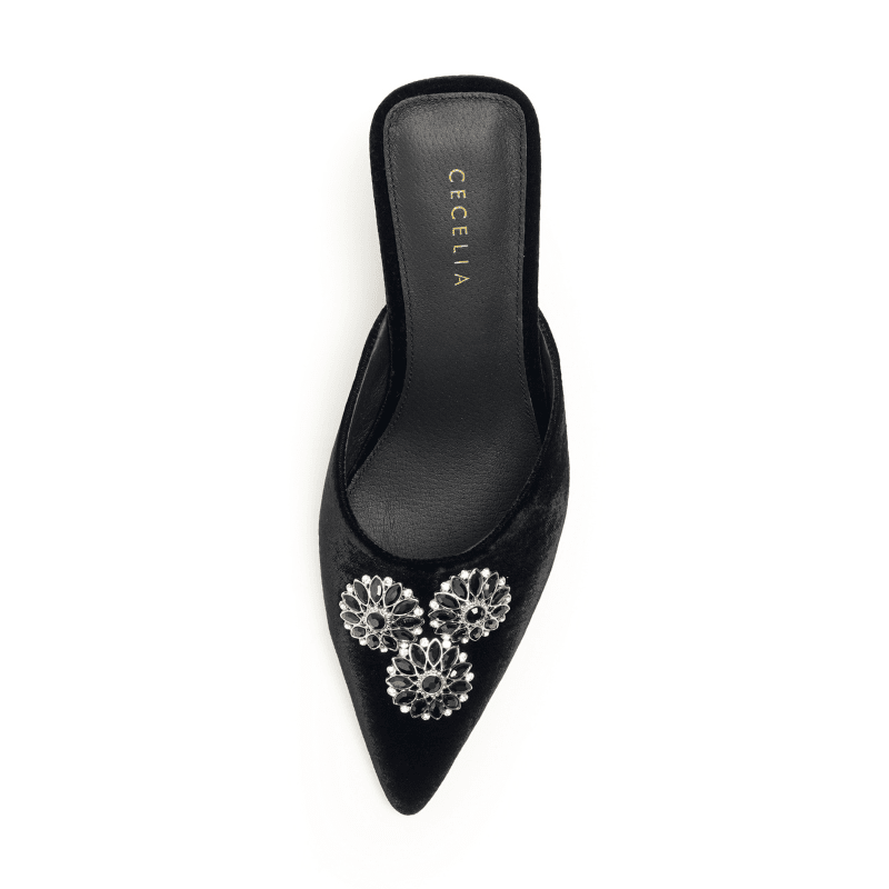 JOICE - BLACK VELVET MULE