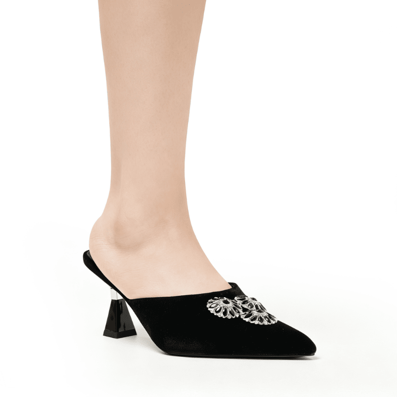 JOICE - BLACK VELVET MULE