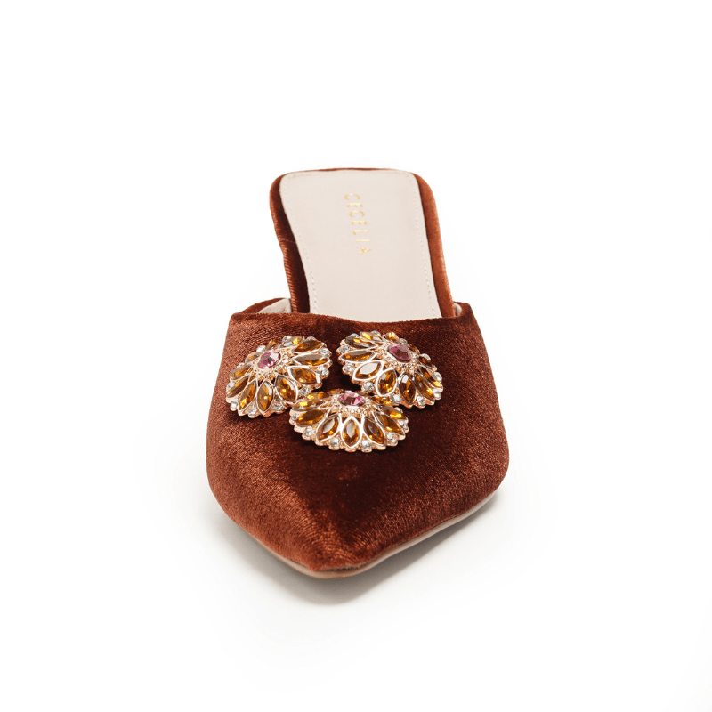 JOICE - COGNAC VELVET MULE