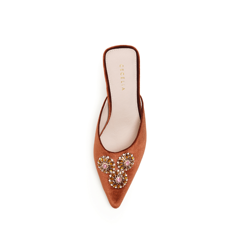 JOICE - COGNAC VELVET MULE