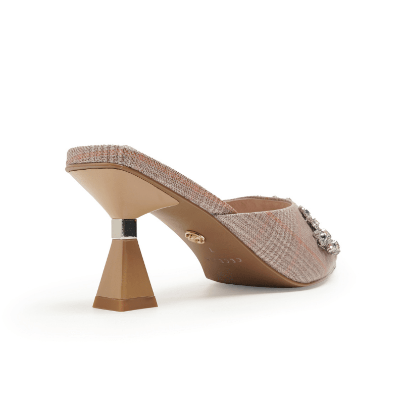 JOICE - PINK PLAID MULE