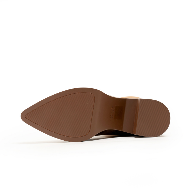 LAWRENCE TALL- COGNAC STRETCH SUEDE