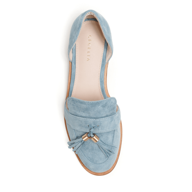 LINEAR - BLUE SUEDE LOAFER