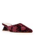 MELONY - BURGUNDY VELVET MULE
