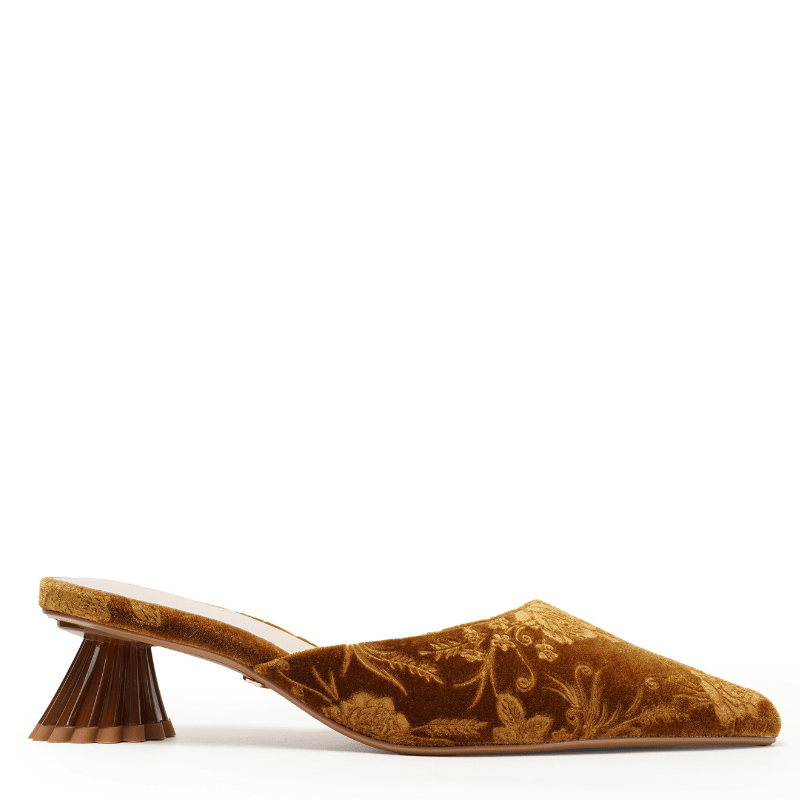 MELONY - BRONZE VELVET MULE