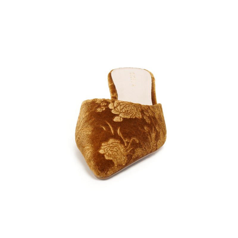 MELONY - BRONZE VELVET MULE