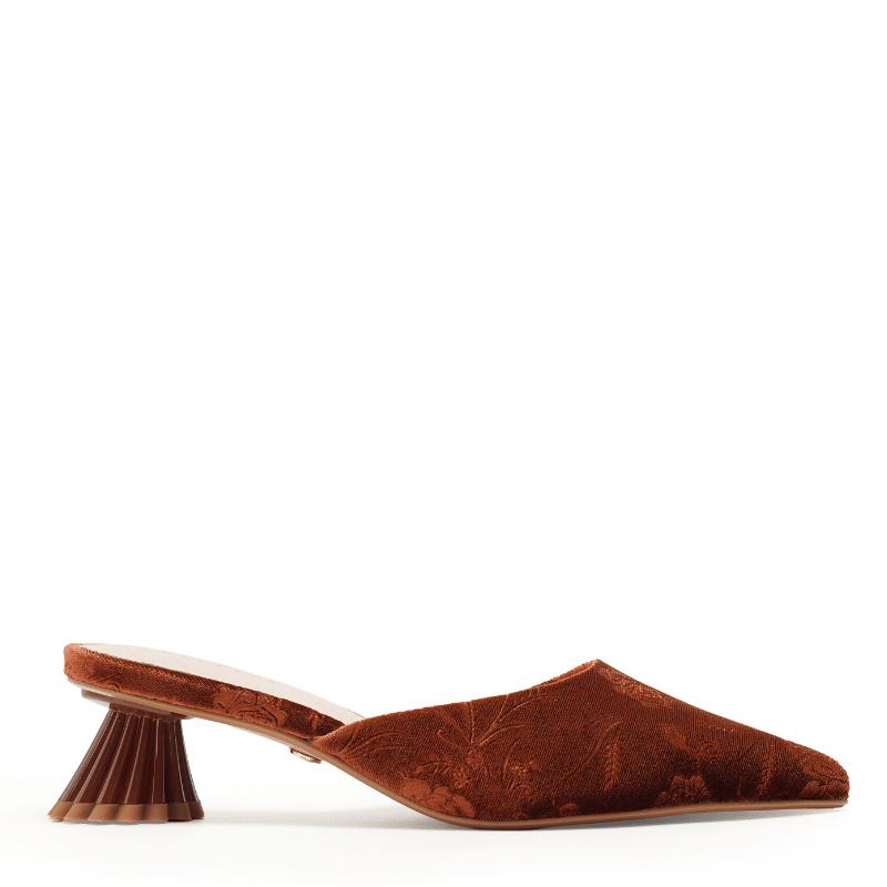 MELONY - COGNAC VELVET MULE