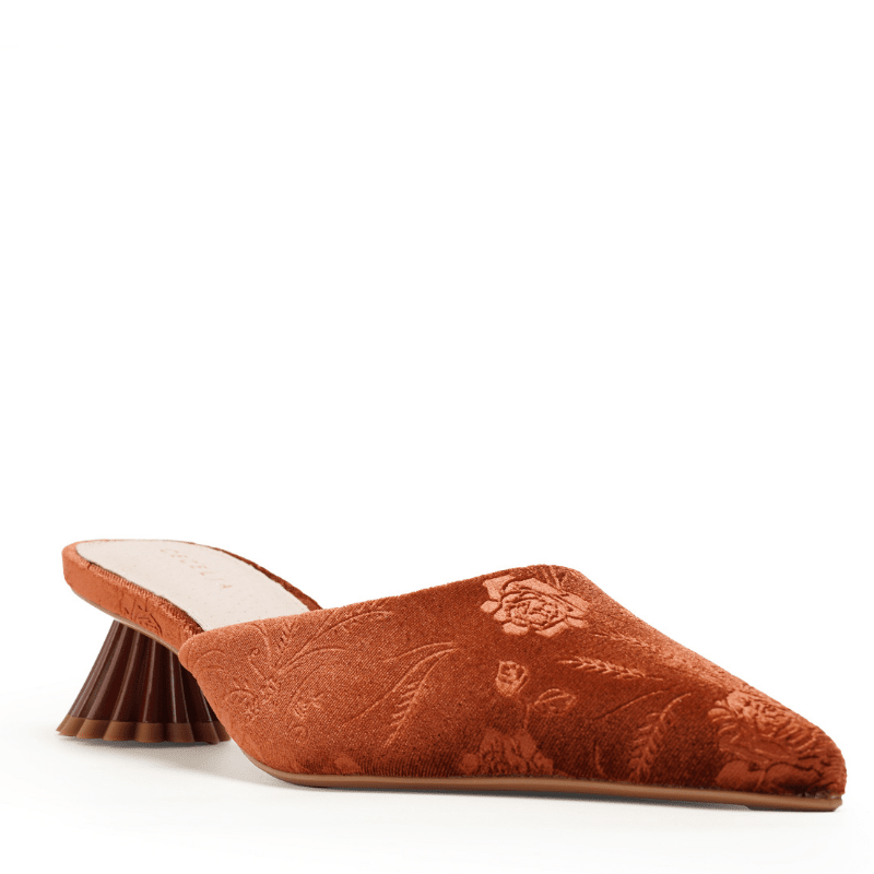 MELONY - COGNAC VELVET MULE