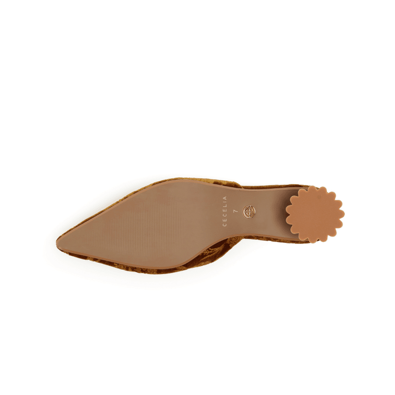 MELONY - COGNAC VELVET MULE