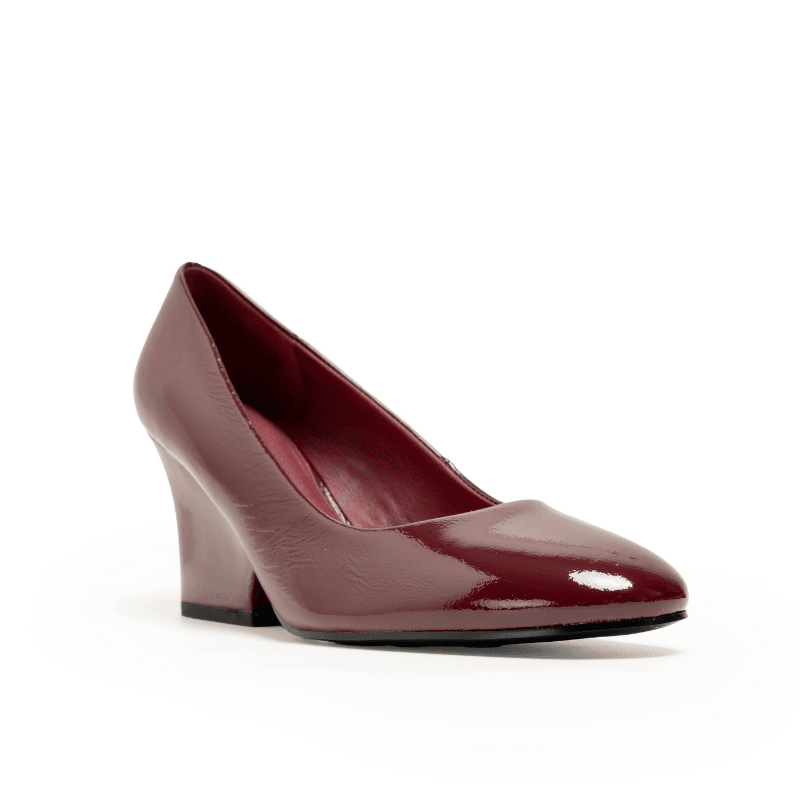NUBIA - DARK RED PATENT PUMP