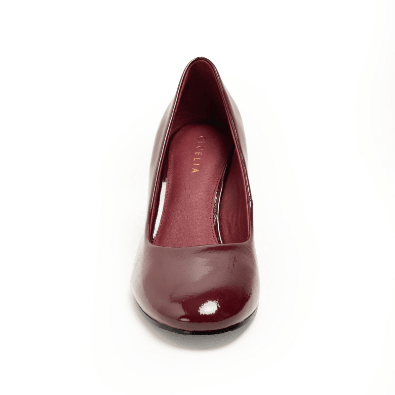 NUBIA - DARK RED PATENT PUMP